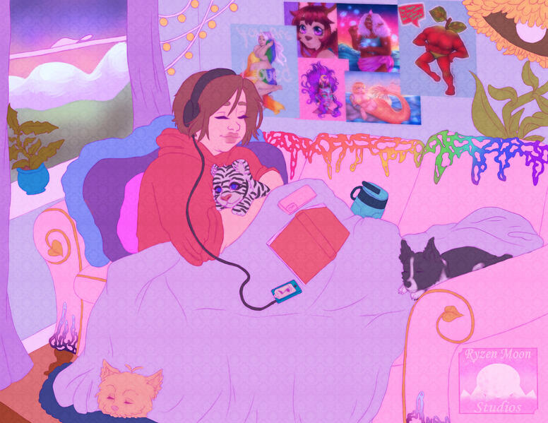 Me in fantasy cozy room