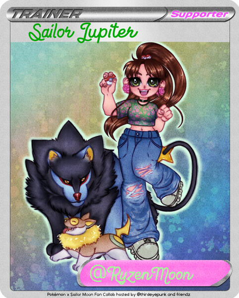 Sailor Jupiter Pokemon Trainer - Collab Piece