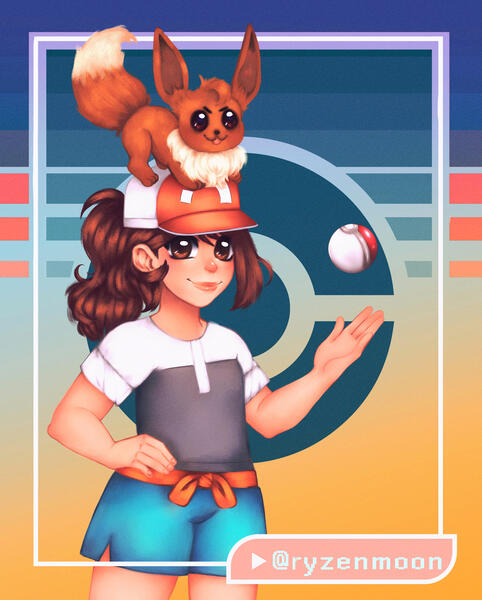 Poke&#39; Girlz Collab - Elaine &amp; Eevee