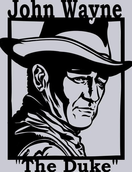 John Wayne Decal (gift)